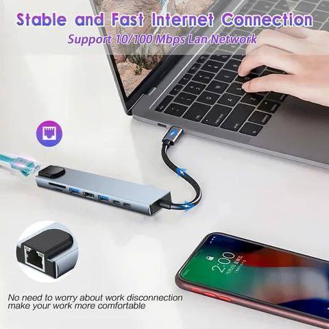 ADAPTADOR USB 8 EN 1