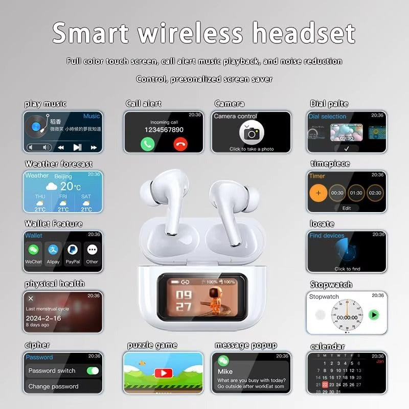 AUDIFONOS CON PANTALLA DIGITAL