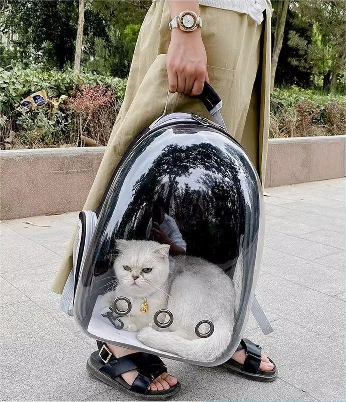 MOCHILA PARA MASCOTA CON CAPSULA