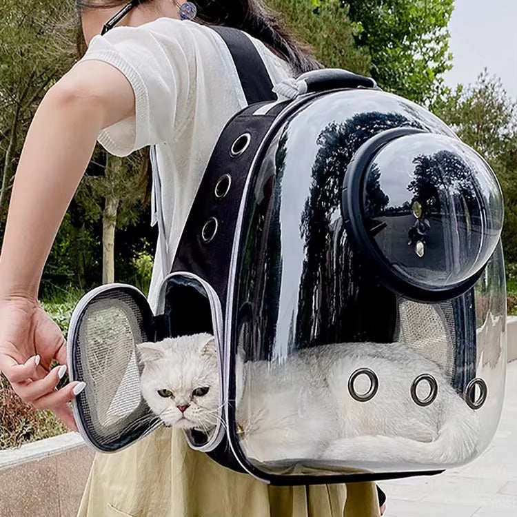 MOCHILA PARA MASCOTA CON CAPSULA