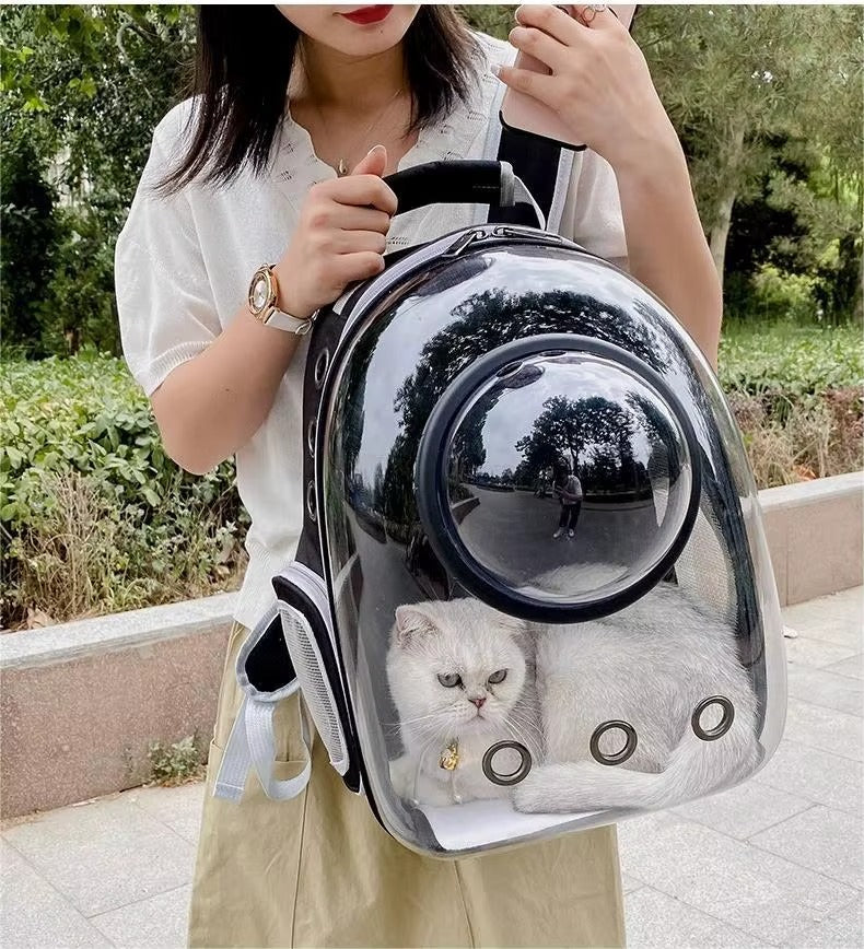 MOCHILA PARA MASCOTA CON CAPSULA