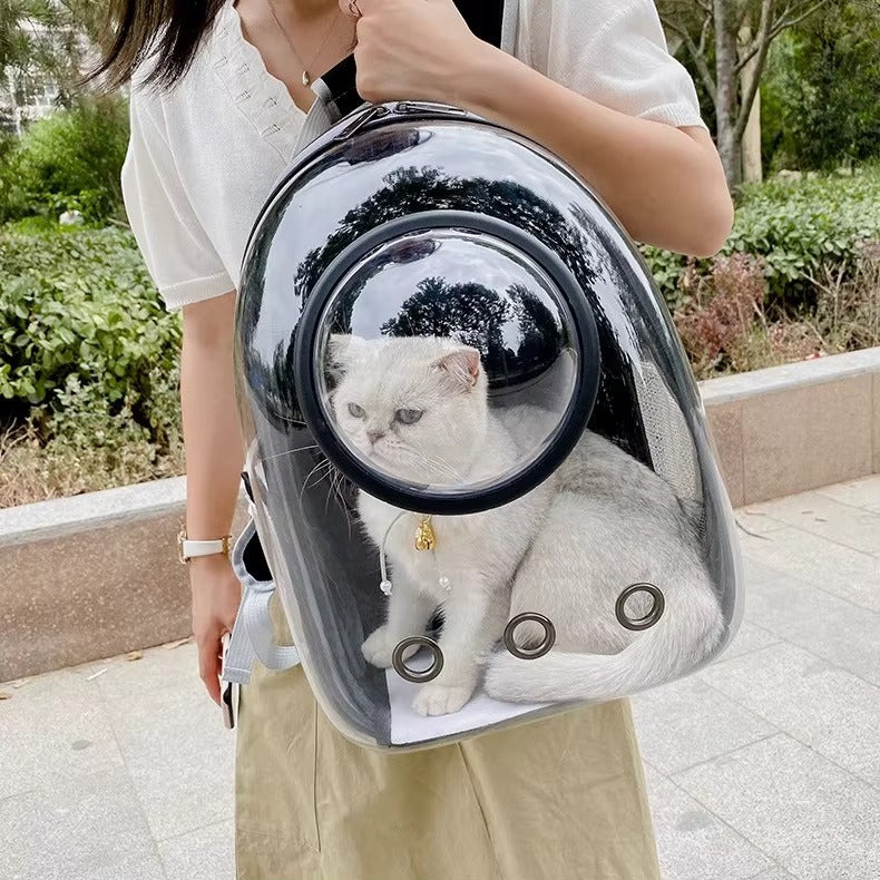 MOCHILA PARA MASCOTA CON CAPSULA