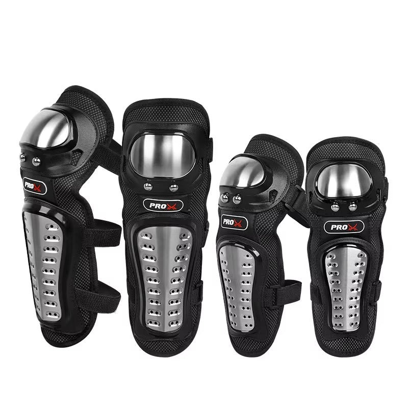 SET DE RODILLERAS Y CODERAS DE PROTECCIÓN PARA MOTOCICLETA Y MOTOCROSS (4PIEZAS)